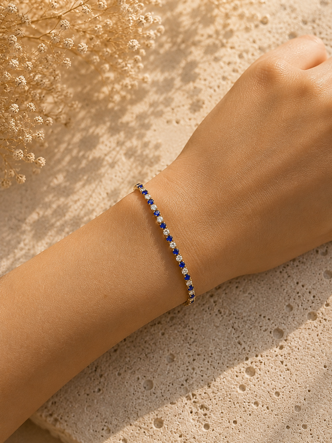 Bracciale Tennis Aurora Blu