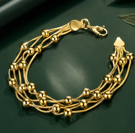 Bracciale Sfere Dorate